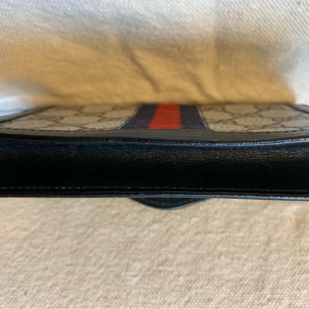 Vintage Gucci GG monogram Navy Sherry Line Wallet - Picture 11 of 12